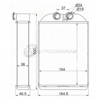 Радиатор печки, теплообменник HONDA STEP WAGON RF1/2 96-01 SAT STHD483950 CYIL 3 1422803765