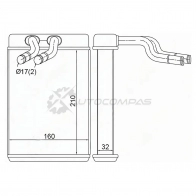 Радиатор печки, теплообменник HYUNDAI H1/STAREX 97 SAT 1422807184 7XL P2 STHN793950