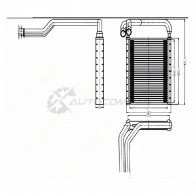 Радиатор печки, теплообменник HYUNDAI SOLARIS/KIA RIO 10 SAT STHNS13950 1422805452 0PXBJ X6