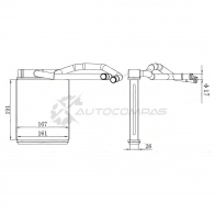 Радиатор печки, теплообменник HYUNDAI TERRACAN 01 SAT 1422806095 STHY123950 BL8TR H