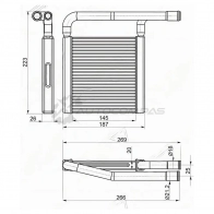 Радиатор печки, теплообменник LADA GRANTA 10-/KALINA 13-/DATSUN on-DO 14-/mi-DO 15 SAT V XR80 STLD013950 1422808805