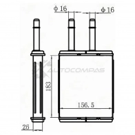 Радиатор печки, теплообменник MAZDA CAPELLA/626 88-92/CAPELLA/626/MS-6/CRONOS 92-97 SAT STMZ243950 5C6Q 18 1422810934