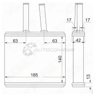 Радиатор печки, теплообменник MAZDA DEMIO DW 96-02 SAT ISN54 L STMZ503950 1422809622