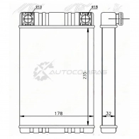 Радиатор печки, теплообменник MERCEDES C-CLASS W203 00-/CLK W209 02-/GW W463 89-/SL W230 01 SAT AWJ3 Q STMD073950 1422811539