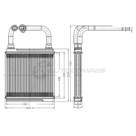 Радиатор печки, теплообменник MERCEDES E-CLASS W 211 02-/CLS-CLASS W 219 04 SAT YTEB T 1422811627 STMD573950