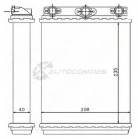 Радиатор печки, теплообменник MERCEDES E-CLASS W124 84-95 SAT STMD093950 1422811092 ZSDX0 X