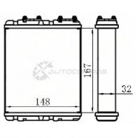 Радиатор печки, теплообменник MITSUBISHI LANCER/LIBERO 92-00/COLT 92-96/NISSAN SERENA C23 92-00/TERRAN I SAT STMB153950 1 RLM2 1422812782