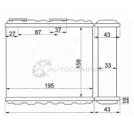 Радиатор печки, теплообменник NISSAN CEFIRO/MAXIMA A32/33 94-02/BLUEBERD U13/AVENIR/EXPERT W11/LAUREL 34 SAT 1422815512 STDTW13950 89NT G