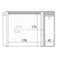 Радиатор печки, теплообменник OPEL VECTRA A 88-95 (трубчатый) SAT J9CG R3 ST870041 1440989487