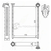 Радиатор печки, теплообменник PEUGEOT 308 07-09/RCZ 10-15/CITROEN C3 PICASSO 09 SAT SR 97J 1440514624 ST870001