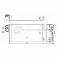 Радиатор печки, теплообменник PEUGEOT 607 99-10 SAT Z6VB NPD STPG023950 1422819320