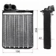 Радиатор печки, теплообменник RENAULT LOGAN 04-/LOGAN 08-/ SANDERO 08-/DUSTER 10-/LADA LARGUS 12 SAT 1422819789 N1 DXQ STDC01395A0