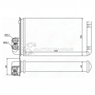 Радиатор печки, теплообменник RENAULT SCENIC 96-03 (трубчатый) SAT DT HN1S ST870043 1440989489