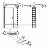 Радиатор печки, теплообменник SUZUKI SWIFT 04-/SX4 06-13 SAT STSZ333950 1440537372 SJUSA C