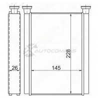 Радиатор печки, теплообменник Toyota CAMRY CV30 01-06/SOLARA 03-08/Toyota LAND CRUISER 100 98-07 SAT 1422823420 R08 IW STTY383950