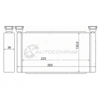 Радиатор печки, теплообменник Toyota DYNA\TOYO ACE XZU301\BZU300\XZU340.. 95-2003 SAT 1422825782 STTY673950A W2X1 9