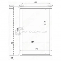 Радиатор печки, теплообменник Toyota LAND CRUISER PRADO 150 09 SAT STTY123950 1422826092 6CTA Q