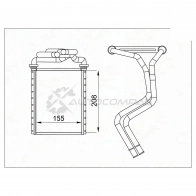 Радиатор печки, теплообменник Toyota SIENNA 06-10 SAT 69LL OOL ST870046 1440989493