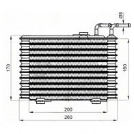 Радиатор охлаждения CVT MITSUBISHI OUTLANDER 12 SAT DD6D KH 1440531061 ST2920A290