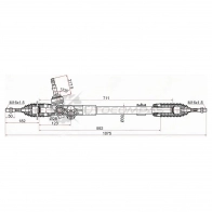 Рулевая рейка HYUNDAI IX35/TUCSON/KIA SPORTAGE 10-13 LHD