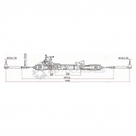 Рулевая рейка NISSAN TEANA J32 VQ25DE/VQ35DE 09- LHD SAT 1422816960 ST49001JN00A JOR URM