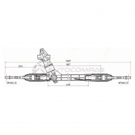 Рулевая рейка SKODA RAPID 11- LHD SAT ST6C1423057H 1422833009 4D WKZ