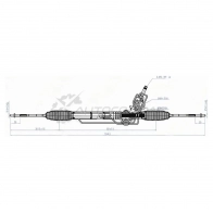 Рулевая рейка SUBARU IMPREZA G12 07-/LEGACY B13 03-09 LHD