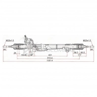 Рулевая рейка Toyota Land Cruiser 02-07 RHD SAT 1422822356 N N8WR ST4425060090