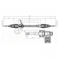 Рулевая рейка Toyota Yaris 05- LHD SAT ST4551052140 MPHF 4D 1422825462