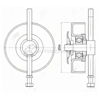 Ролик приводного ремня кондиционера INFINITI FX35/NISSAN ELGRAND/SKYLINE 3,3/3,5