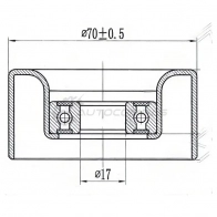 Ролик приводного ремня натяжителя Toyota 1GR-FE SAT VM 3Z0 1422873849 ST16620310121