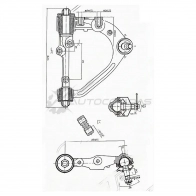 Рычаг верхний с шаров. Toyota HIACE/REGIUSACE 05- 2WD справа SAT 3V MF1 ST4806629215 1422823197