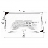 Стекло заднее с обогревом RENAULT LOGAN 04-13 SAT US0V5 A SPG7264BGNSBRWHX 1422875355