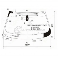 Стекло лобовое + дд BMW X6 E71 08-14 SAT 1422876322 SPG2456AGNBLMVLFWX 843 I8XW