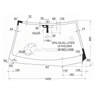 Стекло лобовое + дд LEXUS GS300/350/430/460 05-12 SAT 1422875900 SPGGS05LLFWX 8 JKUZ