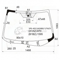 Стекло лобовое HONDA CR-V RM1/RM4 12-17 SAT 1440990466 459 J2M SPG4011AGNBLVLFWX