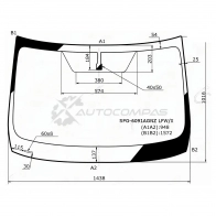 Стекло лобовое NISSAN X-TRAIL 14 SAT 1440990481 SPG6091AGNZLFWX N1RI 4