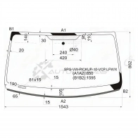 Стекло лобовое VOLKSWAGEN AMAROK 09 SAT JQATY R 1422875162 SPGVWPICKUP10VCPLFWX