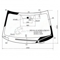 Стекло лобовое с обогревом щеток + дд MITSUBISHI OUTLANDER 12-20 SAT 1422813955 8W 2ZPA SPGXL12VCSPHLFWHX