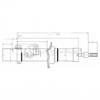 Стойка амортизатора передний Toyota ALTEZZA/CHASER/CRESTA/MARK2/BLIT/PROGRESS/VEROSSA 92-07 4WD слева SAT ST4852029425 WNTM 6 1422828299