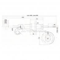 Стойка амортизатора задняя MAZDA DEMIO/FORD FESTIVA 98-02 слева=справа SAT 86P NF3N STDC2028700A 1422809579