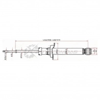 Стойка амортизатора задняя NISSAN CEFIRO/MAXIMA 94-00 слева=справа SAT PDB XR15 1422815383 ST5621031U00
