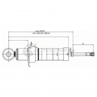 Стойка амортизатора задняя Toyota ALTEZZA/MARK2/BLIT/CROWN/MAJESTA/PROGRESS/VEROSSA 00- слева=справа SAT 45 6HZ ST4853029875 1422828372