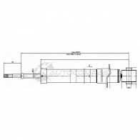 Стойка амортизатора задняя Toyota CALDINA 02-07 слева=справа SAT 2057 OCY 1422828383 ST4853080084