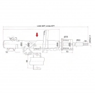 Стойка амортизатора передняя AUDI A1/VW POLO/SEDAN/SEAT IBIZA/SCODA FABIA/ROOMSTER 01- слева=справа SAT 1422831748 ST6RU413031B V USETE