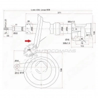 Стойка амортизатора передняя HONDA CR-V 02-06 справа SAT ST51605S9AA05 1422803038 VCNW C