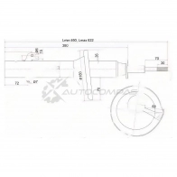 Стойка амортизатора передняя HONDA STEPWGN/S-MX 96-02 слева SAT 1422803024 DGC QCOO ST51606S47014