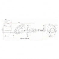 Стойка амортизатора передняя MAZDA 2/DEMIO/VERISA/FORD FUSION/FIESTA 03- слева SAT 1422801533 KX K0A5 STD35034900C