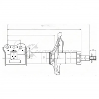 Стойка амортизатора передняя MAZDA CAPELLA/626 97-02 справа