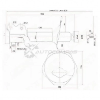 Стойка амортизатора передняя NISSAN AVENIR/EXPERT 98-05/BLUEBIRD/ALTIMA 91-95 справа SAT 1422817039 6DKD I5X ST54302WA400
